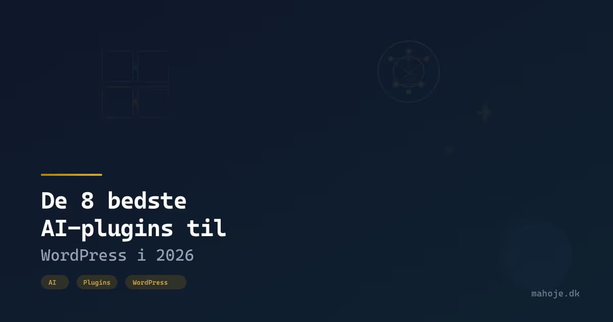 De 8 bedste AI-plugins til WordPress i 2026