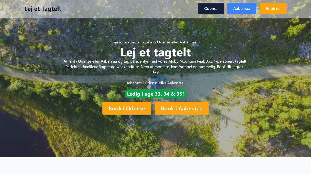 Lej et Tagtelt